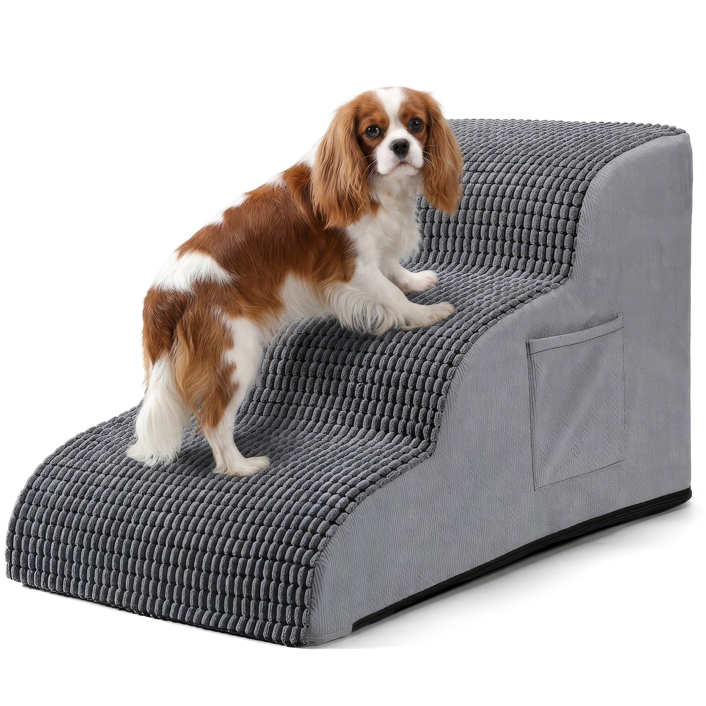 ZONFLON 3 Step Dog Stairs for Small Dogs