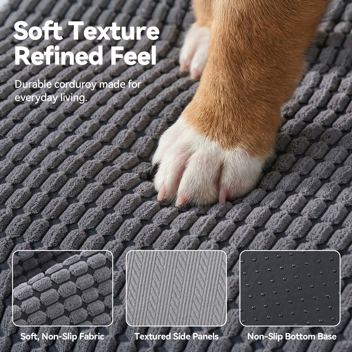 ZONFLON 3 Step Dog Stairs for Small Dogs