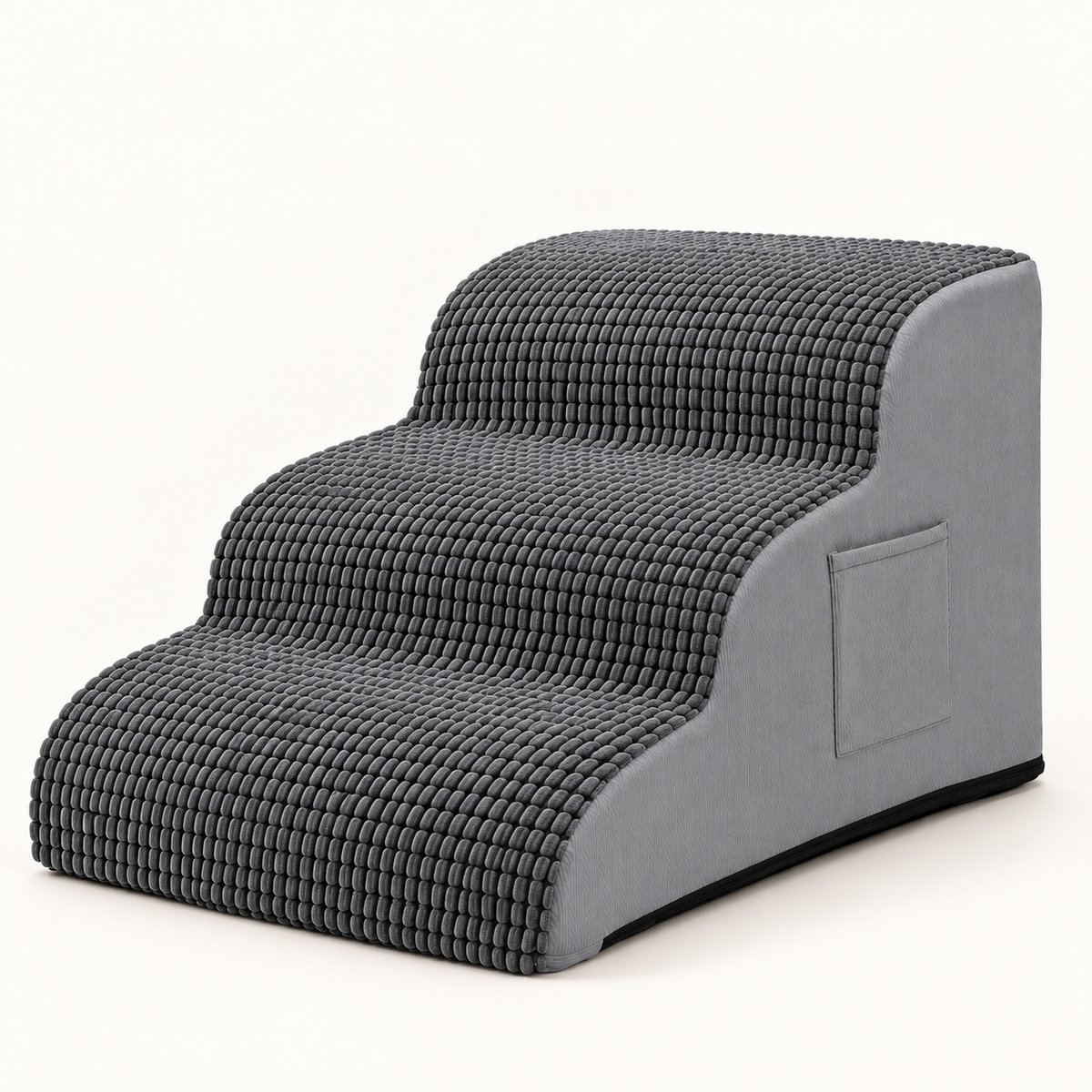 ZONFLON HomeStep Extra-Wide 3-Step Foam Dog Stairs
